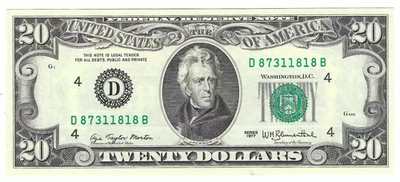 1977 $20 Small Size Federal Reserve Note - Image 1 of 2