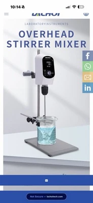 NOVO Agitador Elétrico Cantilever Lachoi LCH-OES-20L Laboratório - Imagem 1 de 4