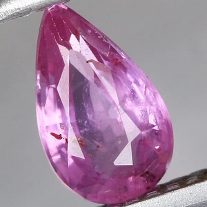 0.25ct t.w 4.9x3mm Pear Natural Heated Purplish Pink Sapphire, Madagascar - Picture 1 of 4