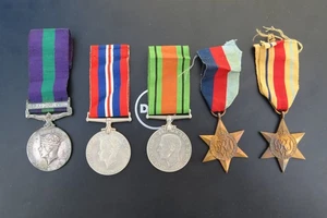 WW2 / WWII British medals. Named private O'Donahue- unresearched, Ireland - Picture 1 of 15