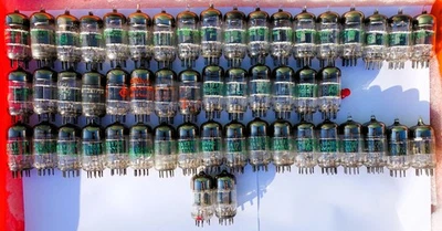 Various 12AT7  Electron  Tubes  (Lot of 52pcs) Used-Untested - Image 1 of 4