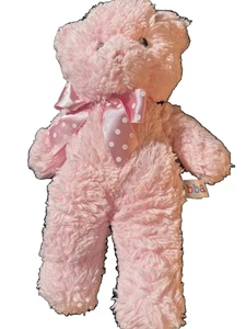 Pink Bear Stuffed Animal - CUTE!  - By Ebba, Aurora World, Inc - Picture 1 of 2