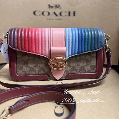 Новый с Ярлыками тренер Georgie наплечная сумка с Rainbow квилтинг оригинальный пакет C1530 - Изображение 1 из 4