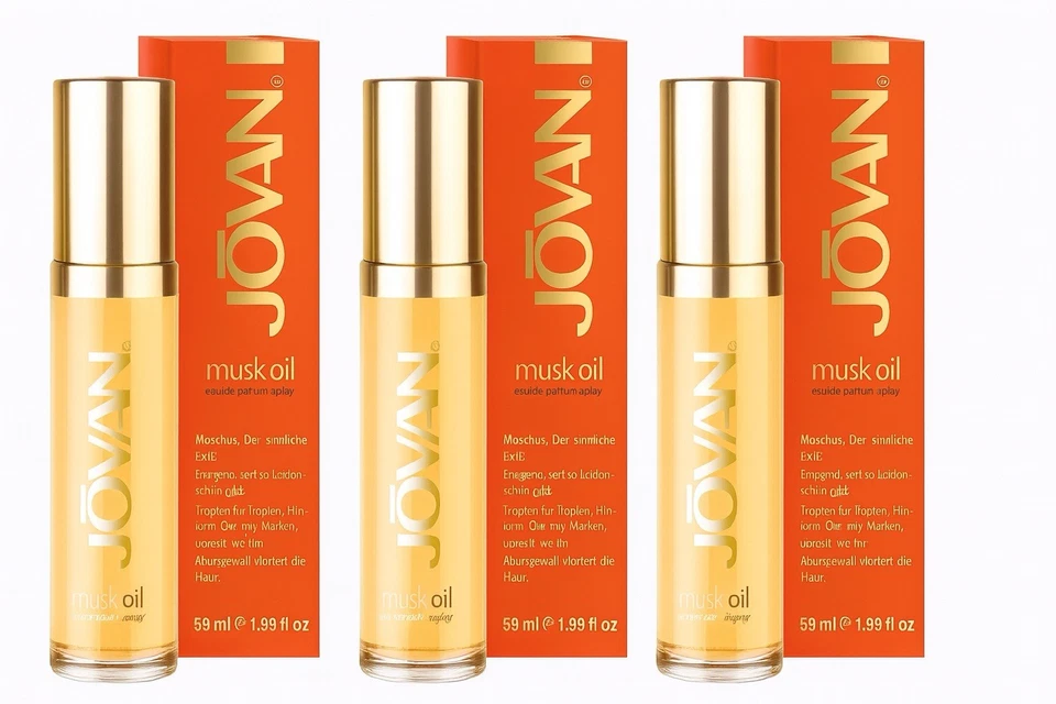 Jovan Musk Oil Eau de Parfum Damen 3x59ml | Moschus Duft Spray Original - Bild 1 von 1