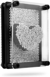 3D Pin Art Toy, Size 3.75” X 5” Unique Metal 3D Pin Art Board Impression Toy for - Foto 1 di 12