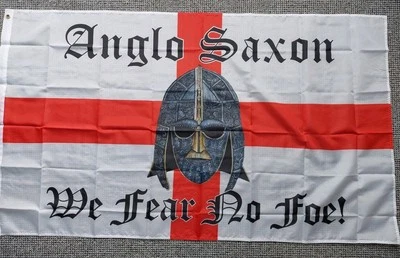 Anglo Saxon We Fear No Foe Flag ISD - 3ft x 5ft - Image 1 of 3