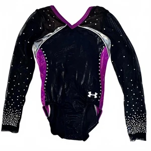 Under Armour Elite Competition Gymnastics Leotard Bling - Picture 1 of 8