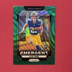 BLAKE CORUM 2024 PANINI PRIZM EMERGENT ROOKIE GREEN WAVE RAMS RC - Picture 1 of 6