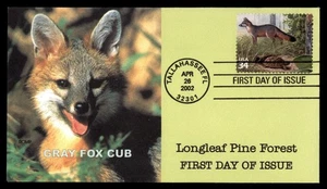 Mayfairstamps US FDC 2002 Gray Fox Club Longleaf Pine Forest First Day Cover aau - Picture 1 of 2
