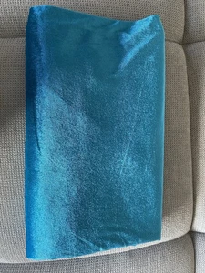 Pannesamt Türkis ca. 2,80m x 1,60m Gebraucht Sehr Guter Zustand - Bild 1 von 3