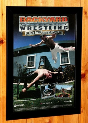Backyard Wrestling Don't Try This at Home Promo Werbeblatt Poster Ad Page Frame. - Bild 1 von 4