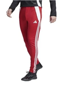 adidas Tiro Track Pants Mens L AeroReady Soccer Training Power Red White - Picture 1 of 2