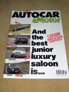 AUTOCAR - JUNIOR SALOON 4 April 1990 Vol 184 No 1 - Imagen 1 de 1