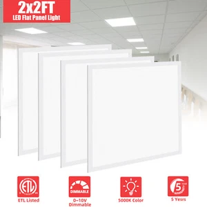 2X2ft LED Flat Panel Lights, 45W 5800 Lumens Drop Ceiling Flat LED Light Panel - Picture 1 of 137