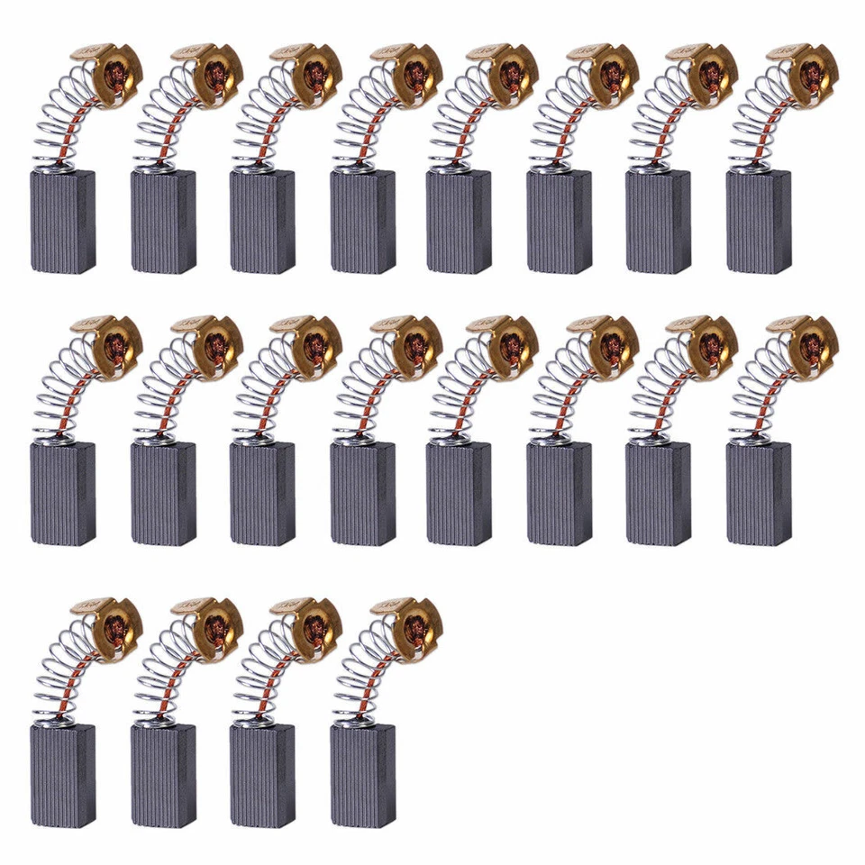 20pcs 6x10x 15mm Carbon Brushes for Generic Electric Motor Drill Angle Grinder