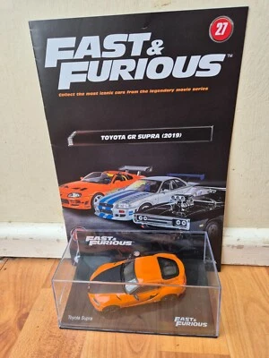 1/43 ALTAYA FAST AND FURIOUS COLLEZIONE - TOYOTA SUPRA GR 2019 AUTO DIECAST #27 - Immagine 1 di 3
