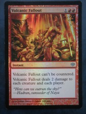 Mtg magic volcanic fallout foil english conflux volcanic fallout premium