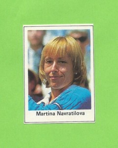 1985-86 Swedish Buster Triss I Ess #11 Martina Navratilova Czechoslovakia USA