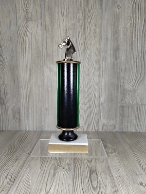 VINTAGE Horse Show Trophy NPEA 1982 Equestrian Decor Award Office Barn - Image 1 of 4
