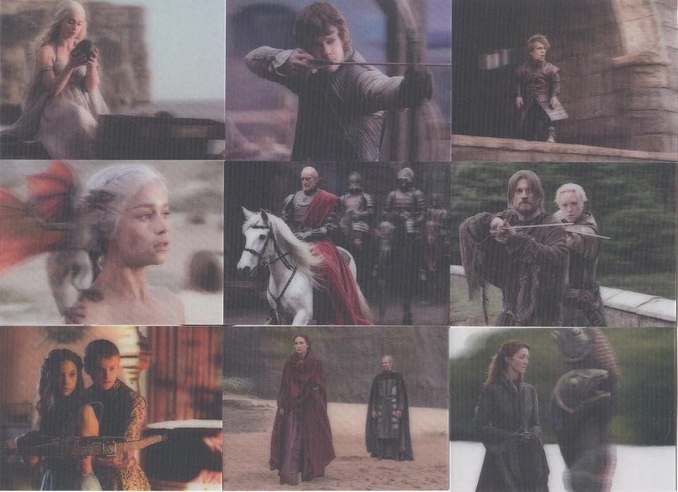 Game Of Thrones Valyrian Steel Trading Cards 3-D Lenticular Set Of 18 Cards! NEW - Image 1 of 1