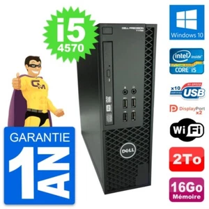 PC Dell T1700 SFF Intel Core i5-4570 RAM 16Go Disque Dur 2To Windows 10 Wifi - Imagen 1 de 13