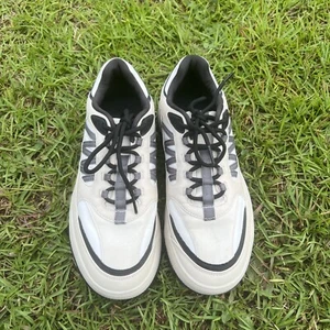 ZARA Beige And Blue Sneakers Running Shoes Men Size 9 - Picture 1 of 6