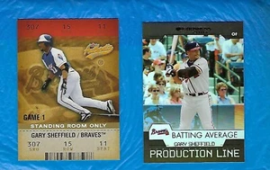 GARY SHEFFIELD 2003 FLEER AUTHENTIX SOLO STANZA IN PIEDI #/25 + PRODUZIONE DONRUSS - Foto 1 di 2