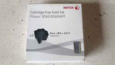 Genuine Xerox 108R00907 Black Solid Ink for Phaser 8560 / 8560MFP 6 pack - Image 1 of 3