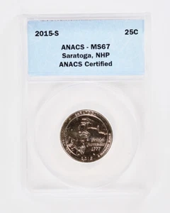 2015-S America The Beautiful National Park Quarter ANACS MS67 25c 5 Coin Set BU - Picture 1 of 10