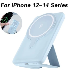 5000mAh Magnetic Wireless Charger Power Bank for iPhone 12 13 14 Pro Max Mini - Picture 1 of 12