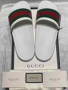 Gucci Pursuit 72 Web Slides Brand New Sz 9 - Picture 1 of 62