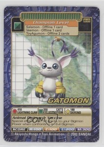 1999 Digimon - Digital Monsters Trading Card Game Unlimited Gatomon #BO-129 09ud