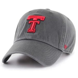 Texas Tech Red Raiders 47 Brand Clean Up verstellbare Mütze - anthrazit - Bild 1 von 1