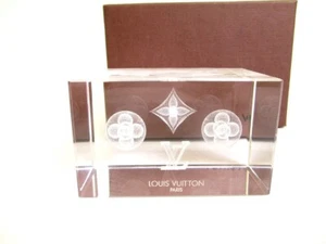Originale Louis Vuitton monogramma colore trasparente peso carta cristallo #9882 - Foto 1 di 12