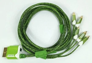 GameStop MadCatz HD Component Audio Video Cable For Xbox 360 Green Snakeskin - Picture 1 of 7