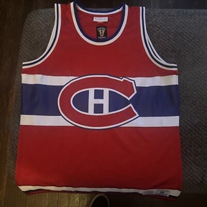 Montreal canadians Red basketball jersey SMALL hockey mitchell & ness concepts - Picture 1 of 5