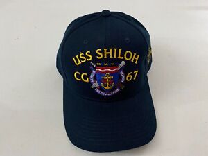 New The Corps USS Shiloh CG 67 Blue Baseball Cap One Size 