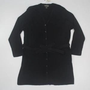 Style & Co. Woman Long Cardigan Sweater Coat Plus Size 1X Navy Ribbed NWT - Picture 1 of 7
