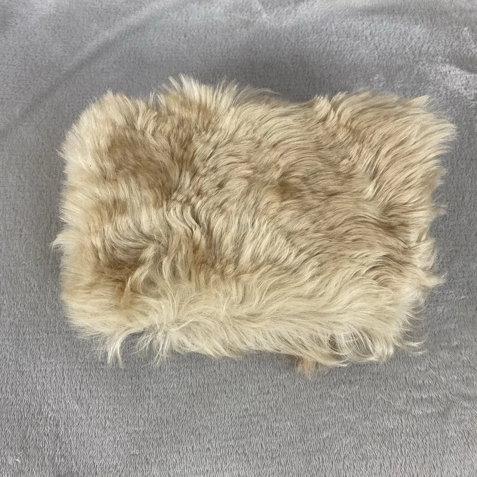 UGG Australia Collection Woman's Clutch Purse Brown Sheepskin Zip Leather - Image 1 of 4