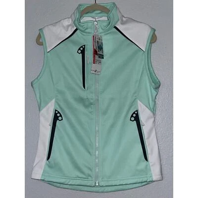 Chaleco de golf Glen Echo Gorp atlético como nuevo y blanco elástico tecnología repelente al agua Foto 1 de 4