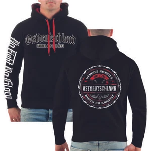 Herren Kapuzenpullover Ostdeutschland mit Rückendruck Vergiss Niemals Heimat - Bild 1 von 19