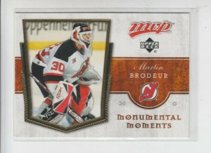 07/08 UD MVP New Jersey Devils Martin Brodeur Monumental Moments card #MM4 - Picture 1 of 2