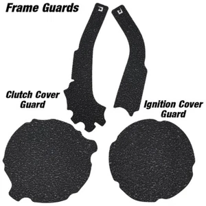 Black Engine & Frame Guards 2003-2004 Kawasaki KX250 Cover Grip Tape KX 250 - Foto 1 di 5