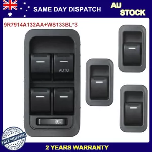 Master & 3 Single Window Switch For Ford Territory SX SY SZ Illuminated 04-2014 - Picture 1 of 10