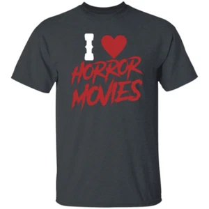 Camicia film horror I Love, film horror e camicia fredda, film horror retrò - Foto 1 di 5