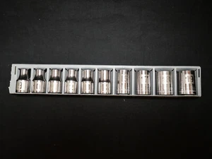 Craftsman 934556 G2 G2D 1/2" Drive 6-Point Metric Socket 10 Piece Socket Set USA - Picture 1 of 7