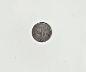 Deutsches Kaiserreich, 20 Pfennig, 1876 E, Silber, Jg.# 5 - Bild 1 von 2