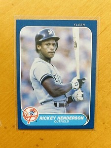 1986 Fleer Rickey Henderson #108 PERFECT