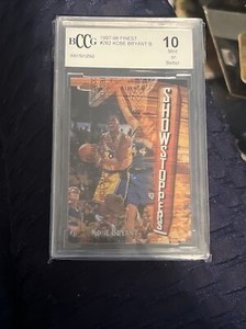 1997-98 Topps Finest - Common - Bronze Refractor #262 Kobe Bryant- Graded 10
