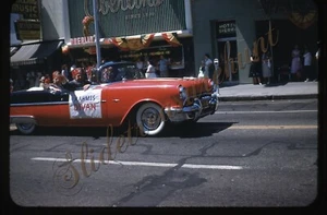 Aahmes Shriners Parade 35mm Slide 1950s Red Border Kodachrome Car - Picture 1 of 2